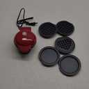 DASH Mini Waffle Maker Machine for Individuals, Paninis, Hash Browns, & Other On the Go Breakfast, Lunch, or Snacks, with Easy to Clean, Non-Stick Sides, Red Heart 4 Inch