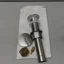 HENGDLOO Bathroom Sink Drain, with Overflow, Pop up Sink Drain Stopper with Strainer Plug for Vessel Sink Lavatory Vanity, SUS 304 Stainless Steel, Brushed Nickel