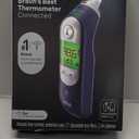 Braun ThermoScan 7+ Connect Digital Ear Thermometer - Family Care App Compatible, Age Precision Technology, Color-Coded Display, No. 1 Brand Recommended by Pediatricians (Black/Blue/Grey)