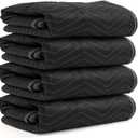 US Cargo Control 95 lb/Dozen, Machine Washable 80"x72" Large Heavy Duty Moving Blanket, MBSUPREME95 Supreme Mover, 4-Pack