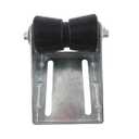 5 inch Boat Trailer Keel Roller with Bracket Assembly Kit Boat Trailer Roller Galvanized Steel Black Rubber