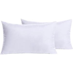 MIULEE Set of 2 Throw Pillow Inserts Premium Pillow Stuffer Rectangle Form for Decorative Cushion Bed Couch Sofa 12x18 Inch