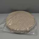 Round Placemats Set of 6 with Holder, Cotton Rope Woven Place Mats, Hot Pads for Kitchen, Heat Resistant Table Mats, 13 Inch Farmhouse Washable Braided Placemat for Kitchen Decor (Brown)