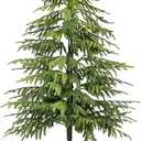 5FT Artificial Norfolk Pine Trees, Real Touch Faux Cedar Topiary Slim Christmas Tree Large Indoor Outdoor Fake Evergreen Plants for Outdoor & Indoor Use Holiday Christmas Decor