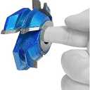CO-CUTTNER 45-Deg Lock Miter Shaper Cutters 4-Wing, Cutting Height for 3/4”Wood Thickness with Bore 3/4" for Woodworking