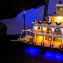 LED Lighting Compatible with Lego 21356 River Steamboat, RC Light Kit Compatible with Lego Ideas 21356, NOT Included The Model Set - JUST Lights