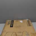 VASAGLE LILEA Collection - Small Round Side End Table, Modern Nightstand with Fabric Basket, Cement Gray and Cream White ULET223G49