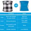 CuteBone Dog Diapers Male Washable Belly Band for Male Dogs Wraps 3pcs a Pack DM27M
