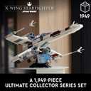 LEGO Star Wars Ultimate Collector Series X-Wing Starfighter Building Set for Adults, Star Wars Collectible for Build and Display with Luke Skywalker Minifigure, Fun Gift Idea for Fans, 75355