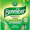 Benefiber On the Go Prebiotic Fiber Supplement Powder for Digestive Health, Daily Fiber, Unflavored - 28 Sticks (3.92 Ounces) (28 Count (Pack of 1)) BBD: 05/2027