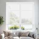 Persilux Free-Stop Cordless Roller Shades for Windows Light Filtering Shades, 5% Openness Solar Screen Semi Sheer Roller Blinds UV Protection for Office and Home. Easy to Install 33" W x 72" H, White