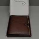 Photo Album 4x6 200 Photos, Genuine Leather Photo Albums with Writing Space with 30 Writing Paper, Travel Family Wedding Kids Graduation Ultrasound Baby Picture Album Scrapbook Photo Album (Simple)