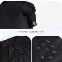 Ceneda Puffy Padded Makeup Bag Travel Toiletry Bag Quilted Makeup Pouch Organizer Bag Cosmetic Bag for Women (Black)