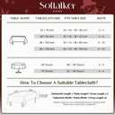 Softalker Christmas Tablecloth Rectangle 60x120 Inch, Winter Xmas Snowman Truck Red Table Cloth, Stain Resistant Farmhouse Table Cover for Holiday, Dinner, Party