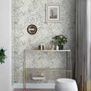 Heroad Green Floral Peel and Stick Wallpaper Boho Contact Paper for Cabinets Drawers 16.1''x393'' Leaf Wall Paper Removable Self Adhesive Wallpaper for Bedroom Bathroom Waterproof Decor Vinyl Roll
