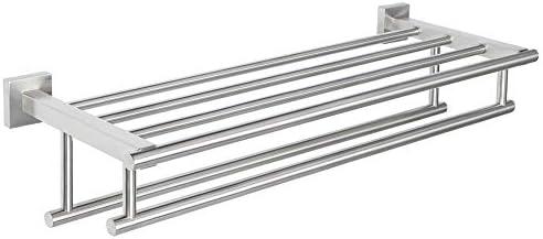 Alise Towel Rack,Towel Holder Towel Shelf with Double Towel Bars for Bathroom Lavatory,SUS 304 Stainless Steel Wall Mount Towel Hanger Storage,20 Inch Brushed Nickel,GZ8050-LS