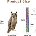 2 x 5PCS Plastic Owl to Scare Pigeons Away Flat Paper Fake Owl to Keep Pigeon Away from Balcony Hanging Garden Owl Scare Devices with Reflective Tape Garden Decor for Windows Patio Roof Yard Outdoor