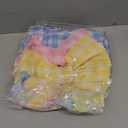 4 Pcs Easter Spring Wreath Bow Decoration Large Colorful Burlap Wreath Ribbon Bows Ornaments for Easter Party Tree (Cute Colors)