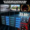 WEJOWE Upgraded OBD2 Scanner Diagnostic Tool, Check Engine Code Reader OBD2 Scanner with Reset, Auto Check Engine Light Mode 6, Mode 8 & I/M Car Diagnostic Scan Tool for All OBDII Car