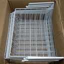 Ankuce 8 PACK Hanging Under Shelf Storage Basket Kitchen Cabinet Organizer Storage, Slides Under Wire Shelves for Counter Pantry Desk Bookshelf, White