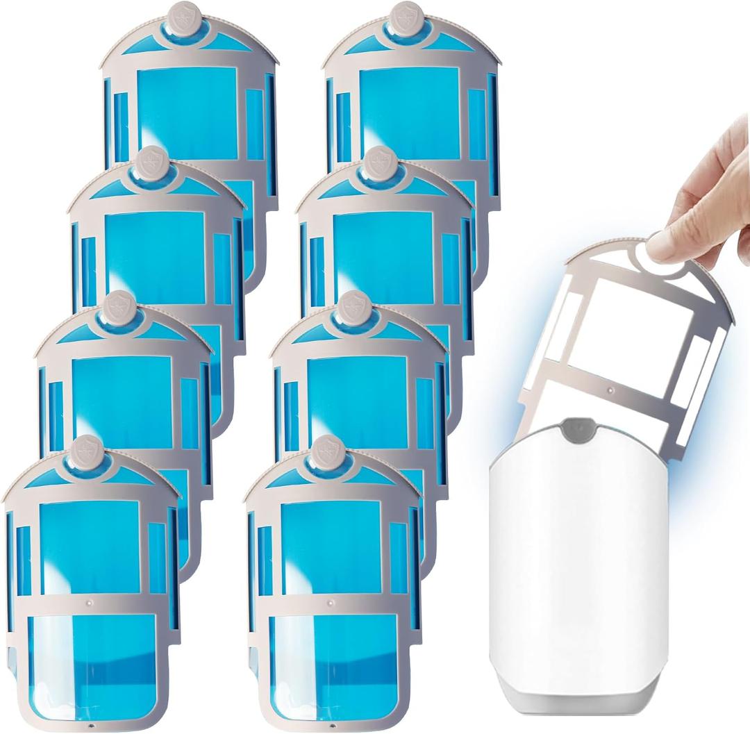 8 Pack Refill Cartridge Kit Compatible with Flying Insect Trap Refill Plug-in Light, Replacement 100% Fit