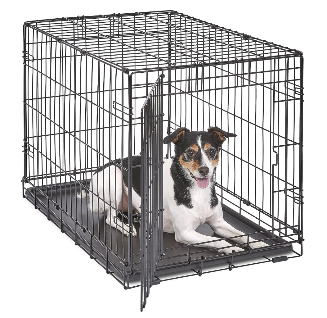 New World by Midwest 30-Inch Single Door Crate, Medium Breeds, 21-40 lbs
