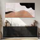 Suconvng Large Abstract Wall Art For Living Room Brown Canvas Art Wall Decor Picture Painting Black Abstract Art Maximalist Artwork For Bedroom Dinning Room Modern Home Wall Decor 29x58 In