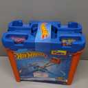 Hot Wheels Track Builder Deluxe Stunt Box with 25 Component Parts & Toy Car, 40-ft Mega Track Pack