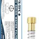 FS-TFC Garden Hose Water Filter 0.01 Micron Drinking Grade Filtration with Flexible Hose Protector Ideal for RV, Gardening, Farming, Pets and Marines, Drinking & Washing Water Filter