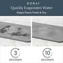 Dorai Home Bath Stone Mat 23.6"x15.4"  Quick-Dry, Non-Slip Diatomite Stone Bath Mat for Bathroom, Zen Slate