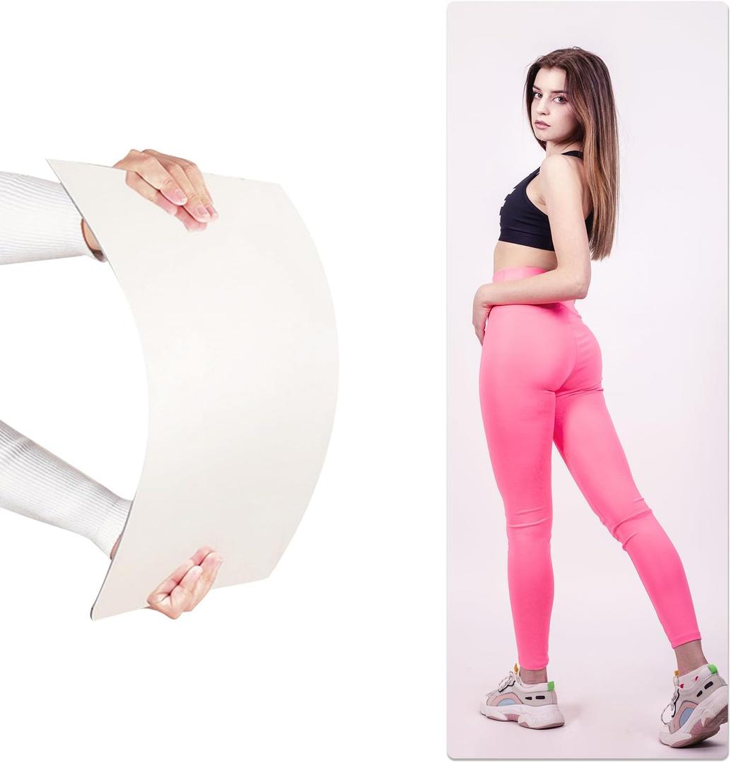 Acrylic Full Body Mirror - Adhesive Lightweight Wall Mirror for Home Decor, Dorm, Gym, Bathroom - 16x47 Inch - 1 Pcs