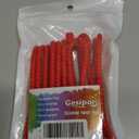 Gesipor 4 PCS 32-Inch Silicone Cable Ties Dia 6.5mm Reusable Steel-Core Rubber Twist Ties Bendable Cable Ties for Bundling and Holding, All Purpose Cord Tie for Indoor and Outdoor (Red)