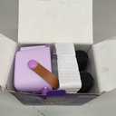 Mgaolo Upgraded Mini Karaoke Machine Toy for Kids, Portable Bluetooth Speaker with 2 Wireless Mics, Emoji & Colorful LED Lights, Home Travel & Party Play Gifts for Boys Girls (Purple)