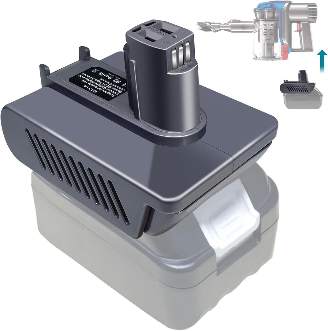DC31 Battery Adapter for Dyson Type A DC35 DC34 DC45 917083-01 DC44 (Not Fit Type B, DC44 MK2) Animal Cordless Handheld Vacuum Fit for Makita 18V LXT Battery