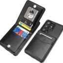KIHUWEY for Samsung Galaxy S26 Ultra Case Wallet with Credit Card Holder, Flip Premium Leather Magnetic Clasp Kickstand Heavy Duty Protective Cover for Samsung Galaxy S26 Ultra 6.9" (Black)