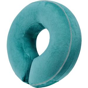 Inflatable Reflective Dog Cone Collar Alternative After Surgery,Doggie Recovery Dount Neck Ecollar,Adjustable Soft Dog Cone Collar for Small Medium Large Dogs (Light Blue) (Small 8.5"-10.5")