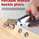 Stainless Steel Grommet Kit (3/8 and 1/4) Includes a Hammer and Bag and 200 10mm and 300 6mm Grommets. Eyelet and Grommet Tool Kit for DIY Tarp Leather Ring Repair and Installation.