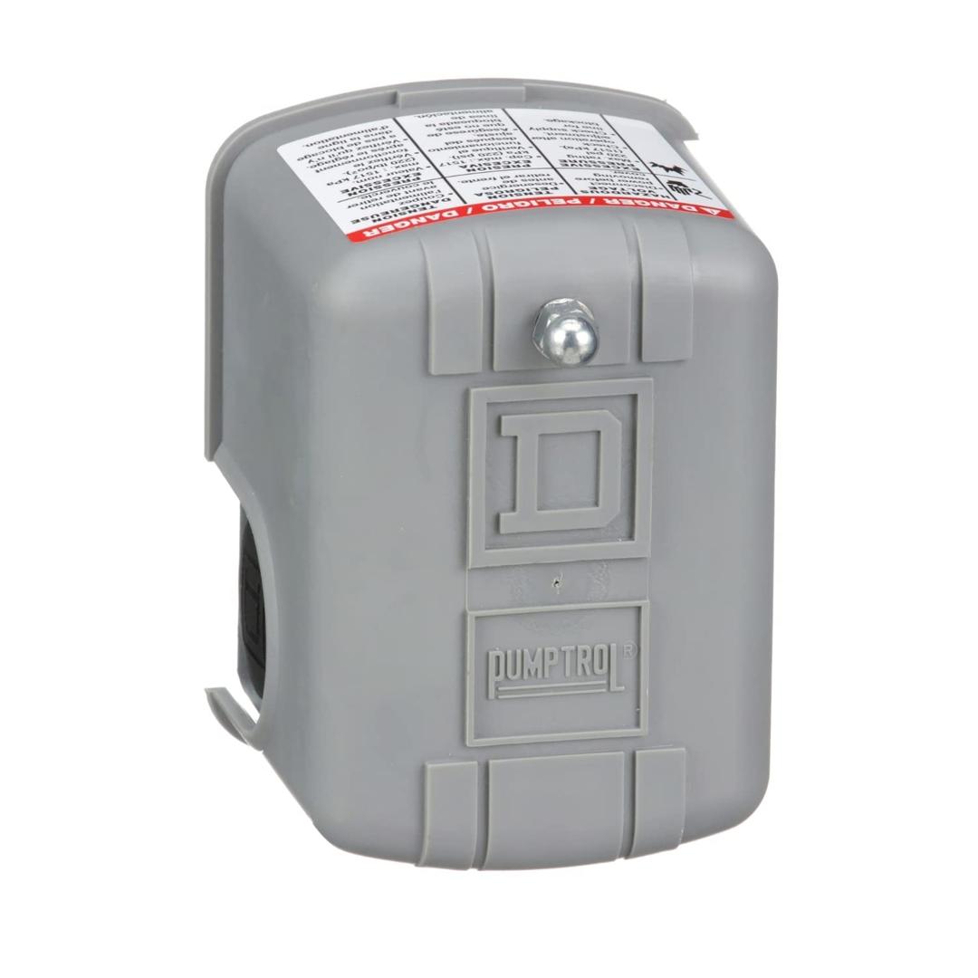 Telemecanique Sensors 9013FSG2J24 Air-Pump Pressure Switch, NEMA 1, 40-60 psi Pressure Setting, 20-65 psi Cut-Out, 15-30 psi Adjustable Differential