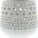 HomArt 9766-6 Lanai Hurricane Votive Holder, 4.5-inch Length, Ceramic, Shiny White