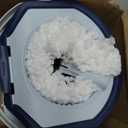 Casabella Clean Water Microfiber Spin Mop with 2-Bucket System, Antibacterial Spin Mop and Mopping Bucket Set, Blue/White