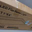 1x4 LED Flat Panel Light 2Pack 5CCT Selectable, 0-10V Dimmable, 1 Feet by 4 Feet