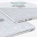 B BELK Compatible with MacBook Air 13 inch Case M5 2026 2025 2024-2022 M4 M3 M2 A3449 A3240 A3113 A2681, Plastic Hard Shell+Keyboard Cover+Screen Protector for MacBook Air 13.6 inch Case, Shiny Pearl