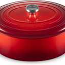 Le Creuset Enameled Cast Iron Signature Oval Dutch Oven, 9.5 qt., Cerise