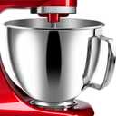 Stand Mixer Bowl 304 Stainless Steel for 4.5QT-5QT Tilt-head Stand Mixer, Stainless Steel Kitchne Mixer Bowls for Tilt-Head Stand Mixer,Kitchne Mixer Replacement Bowl Accessories-MIFLUS