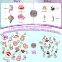 Girls Charm Bracelet Making Kit: Mermaid Jewelry Supplies Make Set Charm Bracelets Kits DIY Art Craft Set Girl Toys Age 5 6 7 8 9 10 11 12 Year Old Girl Little Children Creative Birthday Gifts for Kid