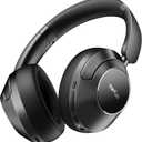 EarFun Wave Pro Active Noise Canceling Headphones, Wireless Over Ear Bluetooth Headphones, LDAC Hi-Res Sound, 5 Mics AI Clear Call, 80H Playtime, Multipoint Connection, Comfort Fit, Custom EQ via App (Black)