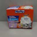 Hefty Ultra Strong 13 Gallon Trash Bags, Tall Kitchen Trash Bags 13 Gallon Size, Drawstring Closure, Continuous Odor Control, White, Lavender and Sweet Vanilla Scent, 80 Bags