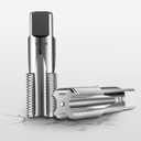 5-Piece NPT Pipe Tap Set, 1/8", 1/4", 3/8", 1/2", 3/4" NPT Tap Set Carbon Steel Hand Threading Plumbing Tap Set for Accurate Threads, Assorted Plumbers Mechanics DIY Thread cutting tools