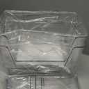 2 Pack Large Stackable Storage Bins, Plastic Container Organizer with Open Front, Pantry Organizers and Storage for Potato, Onion, Fruit and Vegetable, Clear Kitchen Laundry Organizer with Lid