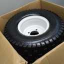 (2-Pack) 18" Tubeless Tires On Rims - 18x8.5-8 Tire and Wheel Assemblies - 4-Lug 4" Center - 2.83" Center Bore - Load Range B Max Tire Weight of 815 Lbs - Compatible with Alumacraft Boat Trailers